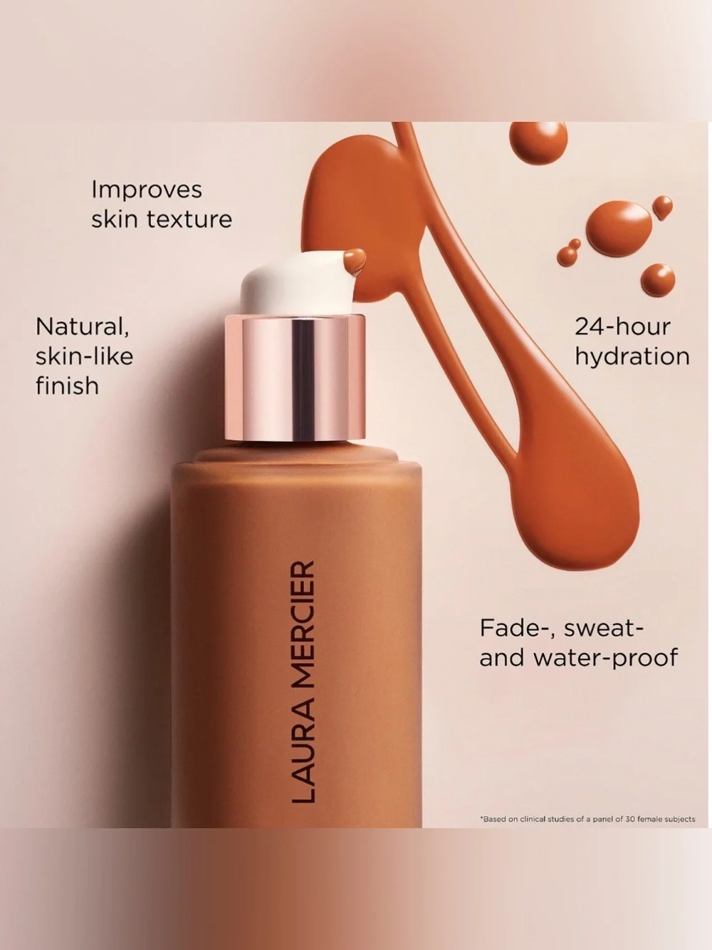 Laura Mercier Real Flawless Weightless Perfecting Foundation 6N1 Clove NIB